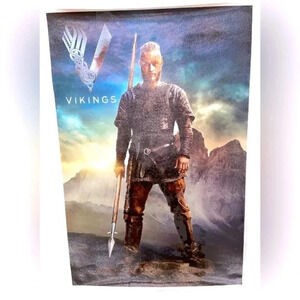 Vikings – Ragnar Lothbrok -  Canvas Poster - 16”w x 24”h 🐍